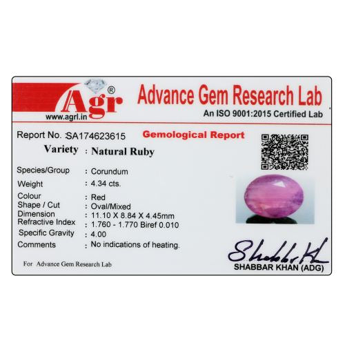 Ruby - 4.34 Carat