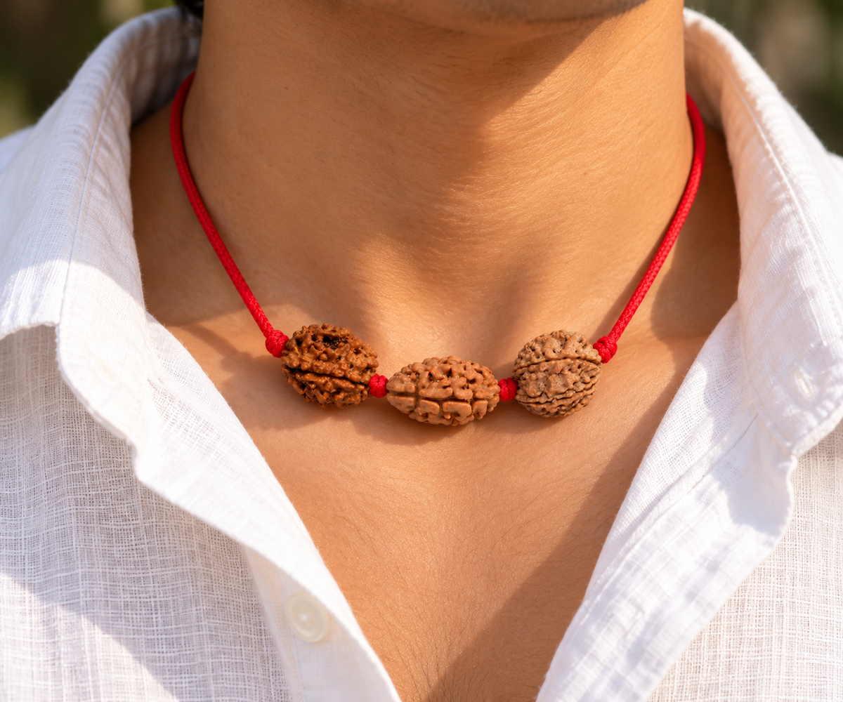 Prem Samriddhi Kavach - 2, 3 & 6 Mukhi Rudraksha