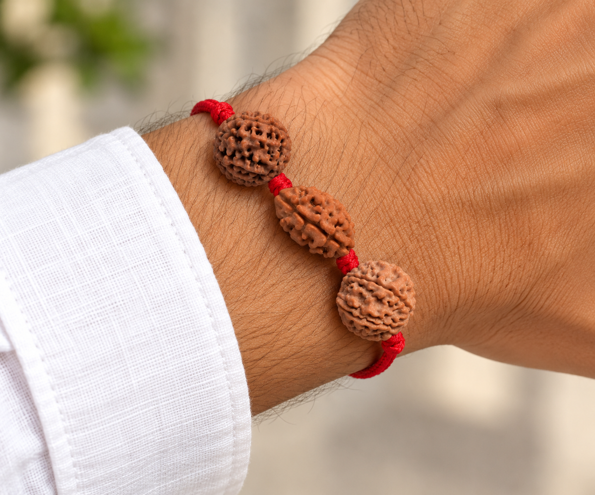 Saraswati Kavach - 2, 4 & 6 Mukhi Rudraksha