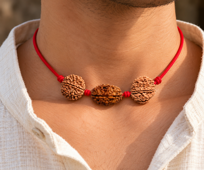Karma Siddhi Kavach - 3, 7 & 8 Mukhi Rudraksha