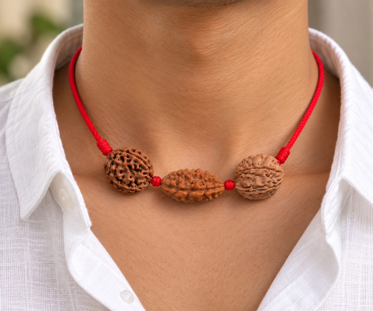 Saraswati Kavach - 2, 4 & 6 Mukhi Rudraksha