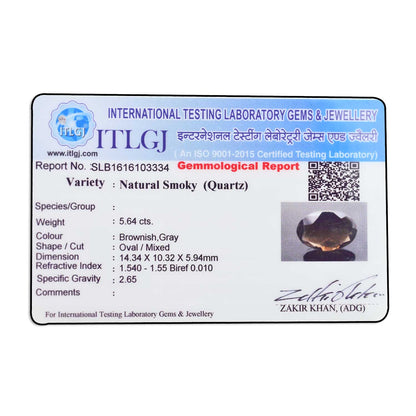 Smoky Quartz 5.64 Carat