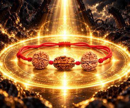 Karma Siddhi Kavach - 3, 7 & 8 Mukhi Rudraksha