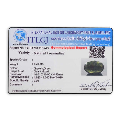 Green Tourmaline 8.36 Carat