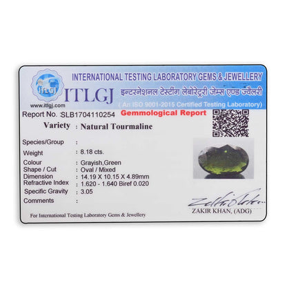 Green Tourmaline 8.18 Carat