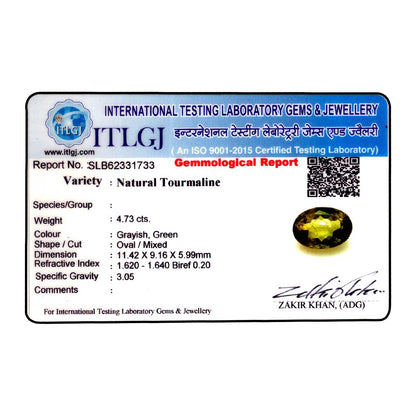Natural Tourmaline Cts 4.73 Ratti 5.2