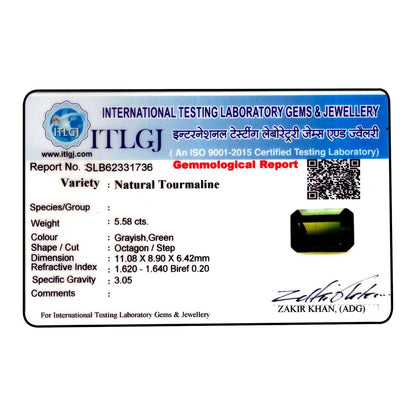 Natural Tourmaline Cts 5.58 Ratti 6.14