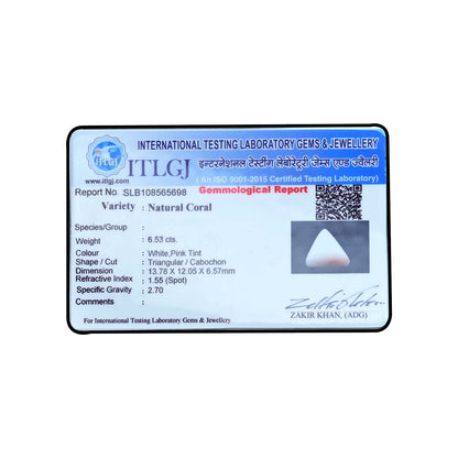 Japani White Coral 6.53 Carat