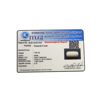 Japani White Coral 7.62 Carat