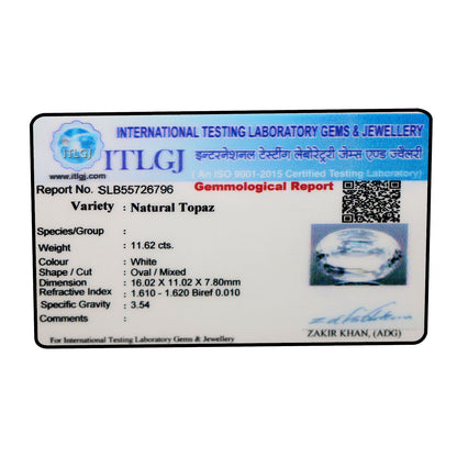 White Topaz 11.62 Carat