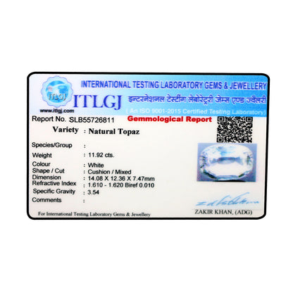 White Topaz 11.92 Carat