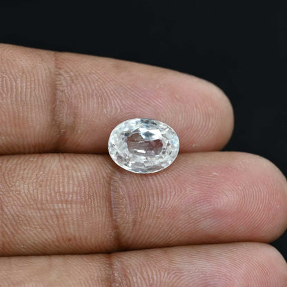 White Zircon 5.84 Carat