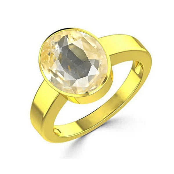 Yellow Sapphire (Special Quality) Gold Ring (R1)