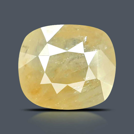 Yellow Sapphire (Pukhraj) Myanmar (Burma) Cts 9.68 Ratti 10.64