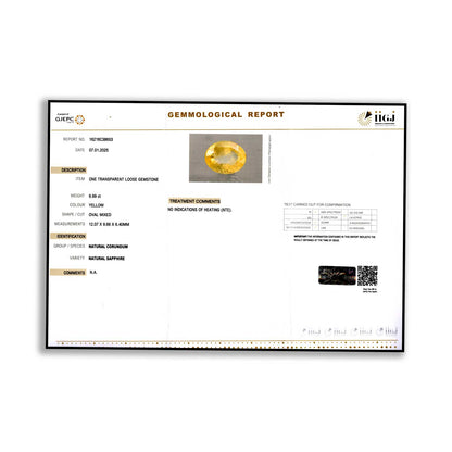 Ceylon Yellow Sapphire 6.99 Carat