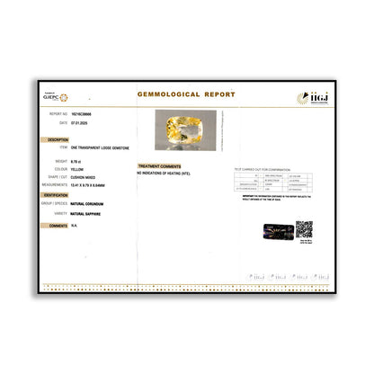 Ceylon Yellow Sapphire 8.78 Carat