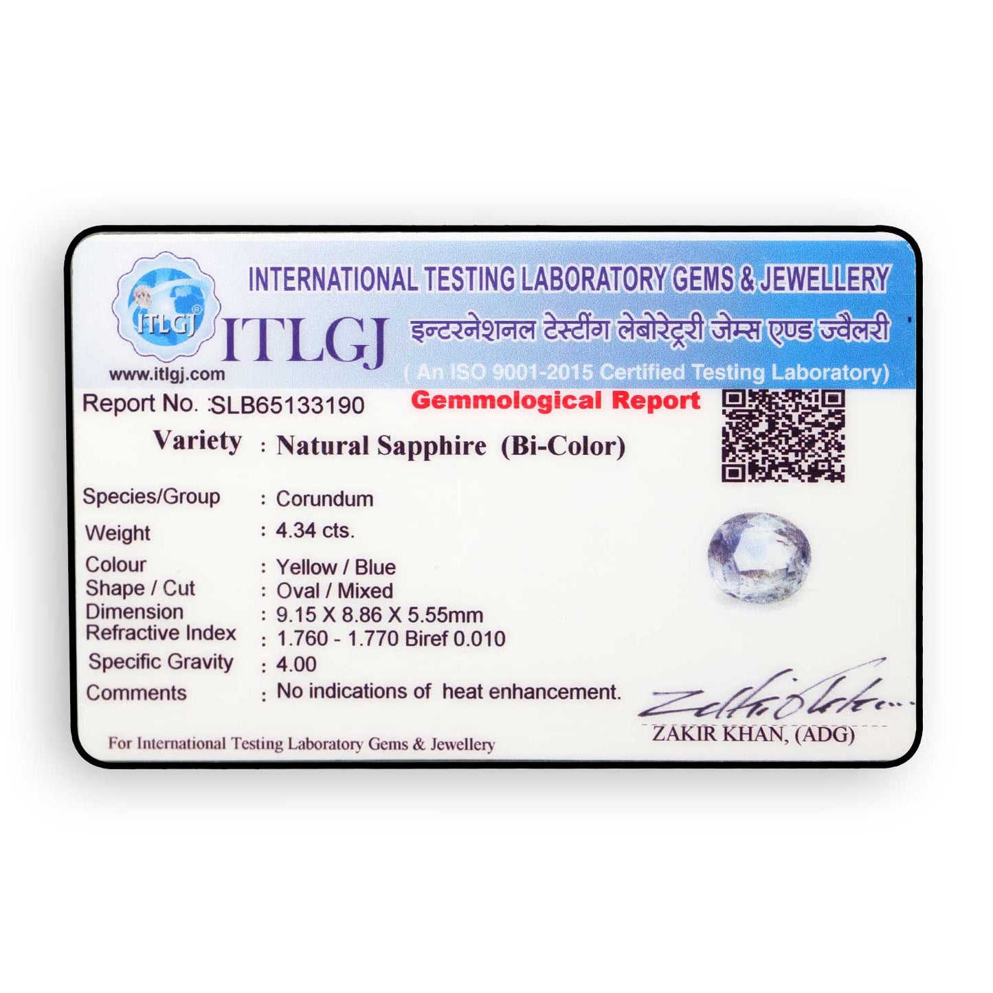 Pitambari Sapphire (Bi Colour) 4.34 Carat
