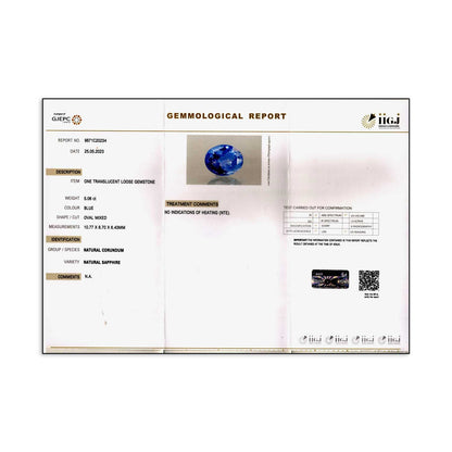 Blue Sapphire (Neelam) - 5.06 Carat