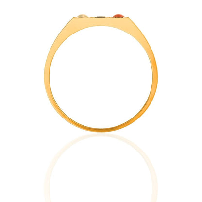 Heritage Grid Navratna Men's Ring