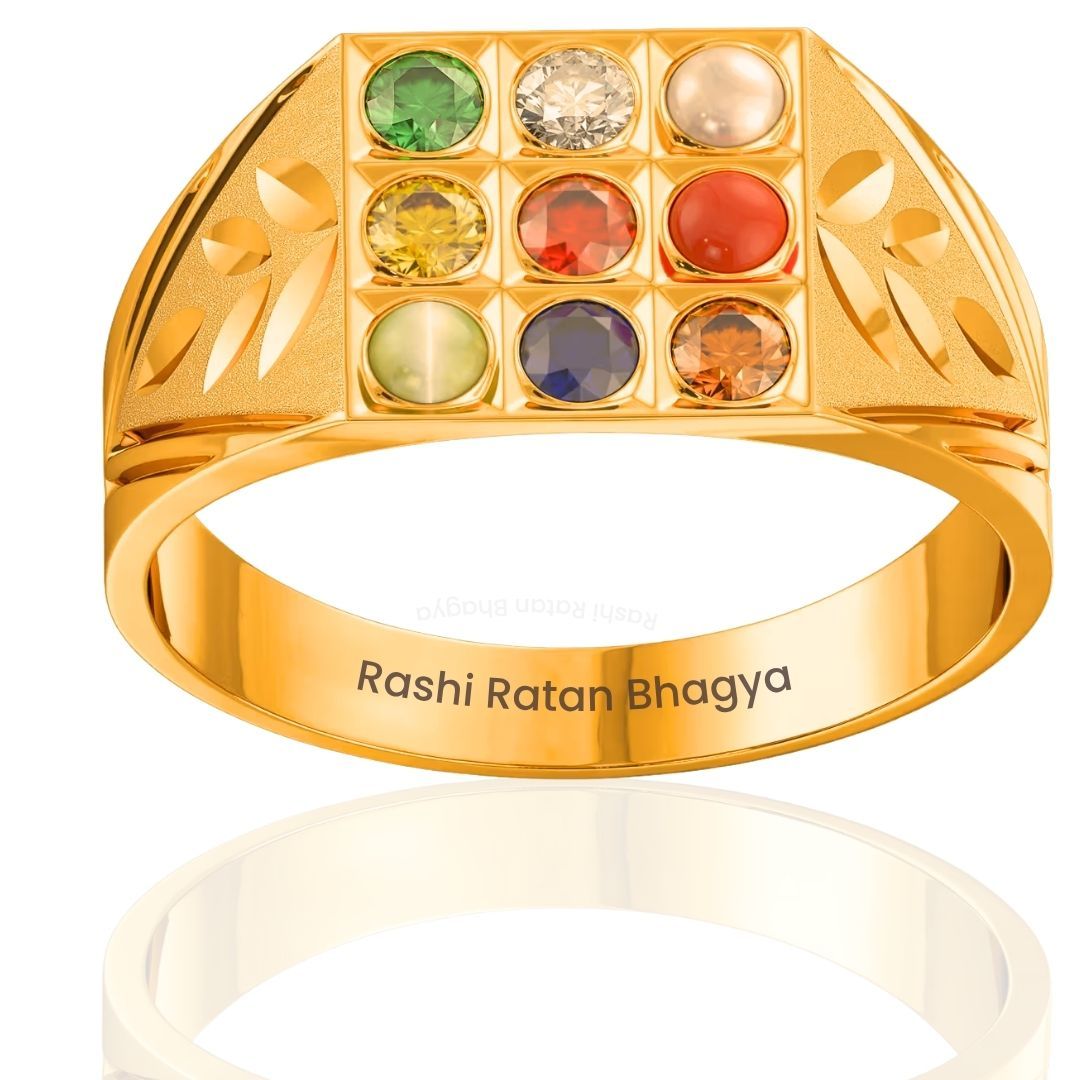 Heritage Grid Navratna Men's Ring