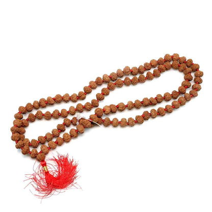 8 Mukhi Rudraksha Mala (108+1 Beads)
