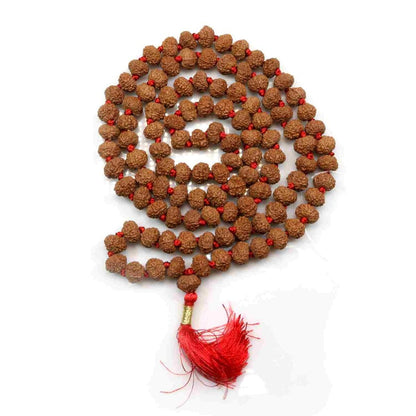 9 Mukhi Rudraksha Mala (108+1 Beads)