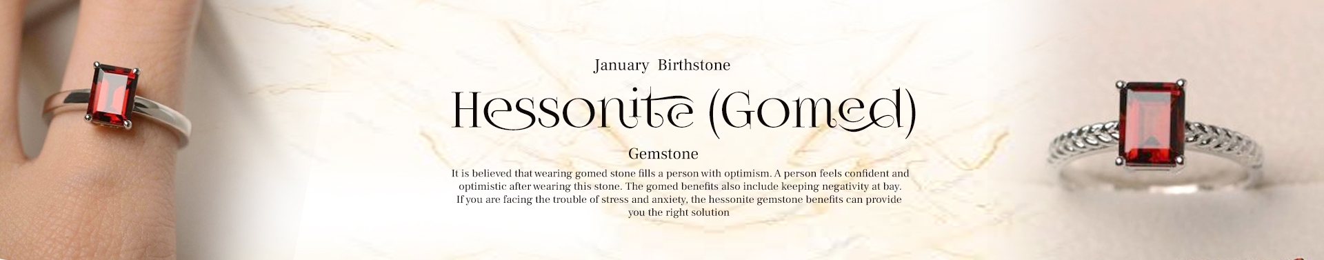 Hessonite (गोमेद)