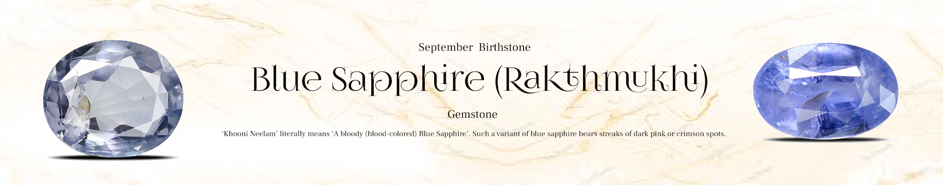 Blue Sapphire (Rakthmukhi)