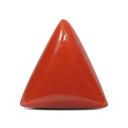 Natural Red Coral (Munga) Triangular Cts 5.08 Ratti 5.58