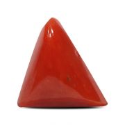 Natural Red Coral (Munga) Triangular Cts 4.89 Ratti 5.37