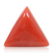 Natural Red Coral (Munga) Triangular Cts 8.58 Ratti 9.44