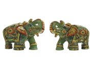 Green Jade Elephant Set 