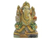 Green Jade Ganesha Idol 