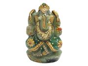Green Jade Ganesha Idol 