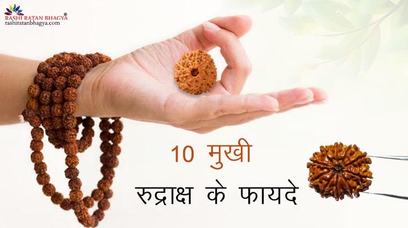 10 मुखी रुद्राक्ष के फायदे | 10 Mukhi Rudraksha Benefits in Hindi